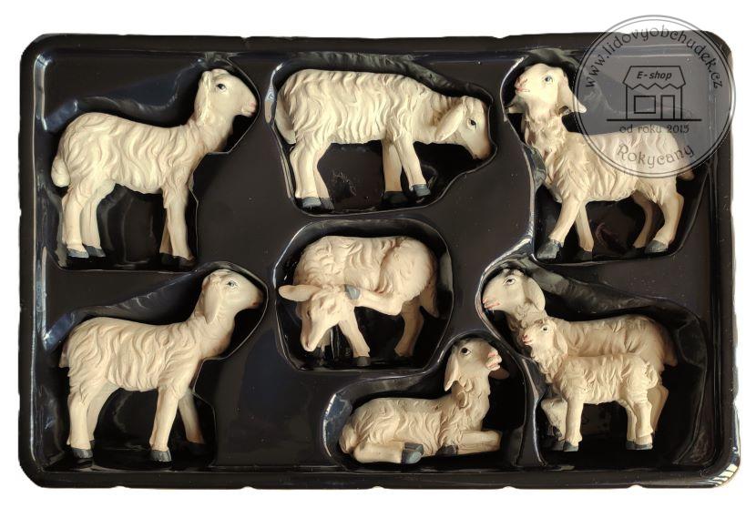 Ovečky - sada 7 ks 6,5 cm figurek do betlému Polyresin