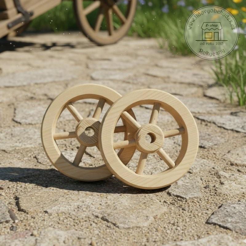 Dřevěné loukoťové kolo 12 cm 2 kusy