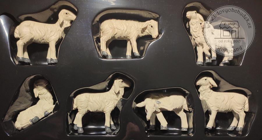 Ovečky - sada 7 ks 5 cm figurek do betlému Polyresin