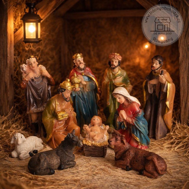 Figurky do betlému sada 10 ks  6,5 cm Polyresin